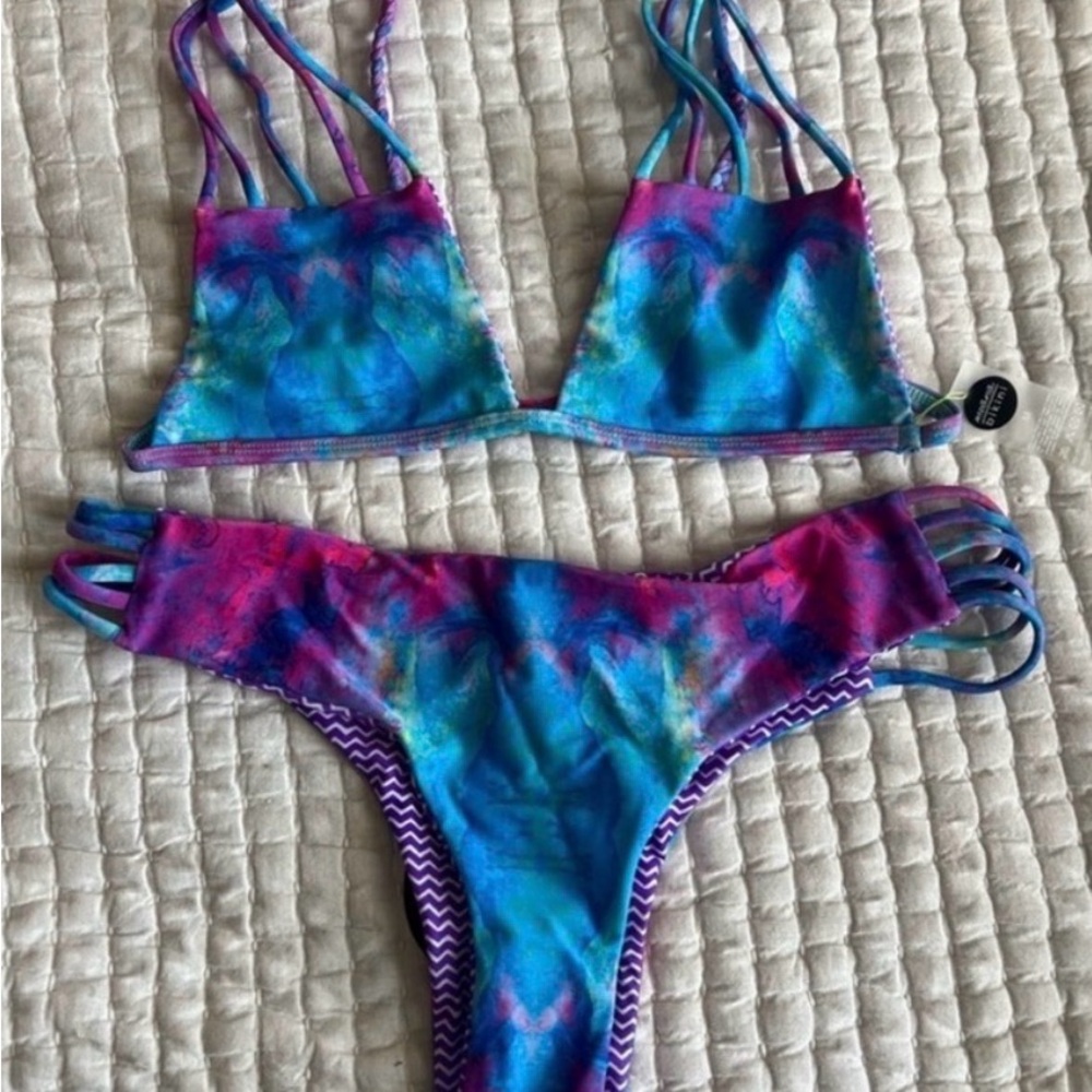 Moana Tie Dye Reversible Bikini